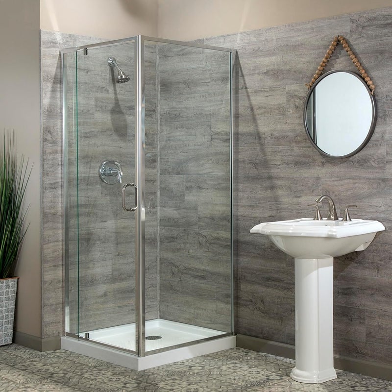 Palisade 47.7 in. x 7.2 in. Interlocking Wall/Backsplash Plank Kit in Gray Oak (4.5x11 in. Sample) - Image 2